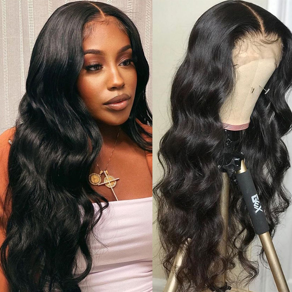 NewYou Body Wave Lace Front Wigs Human Hair 4x4 Lace Closure Wigs for Black  Women Pre
